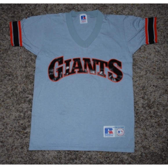 Russell Athletic Other - Vintage Russell Athletic Youth Small Gray Giants Baseball T‑Shirt | Retro MLB Te